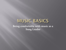 Lesson 1 – Beginning Music