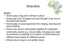 African Music - Uniservity CLC