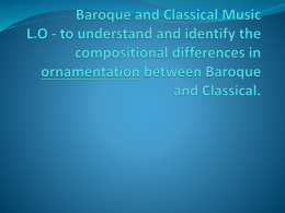 Year 11 revision part 3 Baroque and Classical Musicx