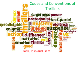 Codes and Conventions of thrillers