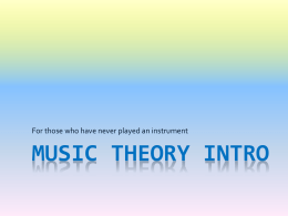 Music Theory with a Keyboard