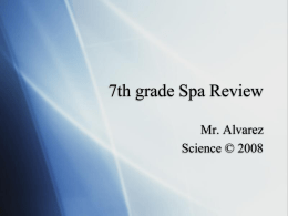 7th grade Spa Review