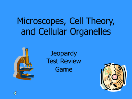 Microscope and the Cell Jeopardy