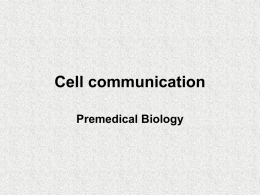 Cell communication Premedical Biology
