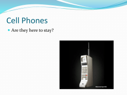 Cell Phones Presentation