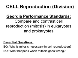 Georgia Performance Standards: Compare and contrast cell
