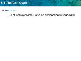 5.1 The Cell Cycle - Science With Ms. Ortiz