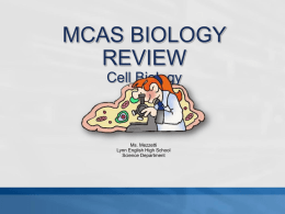 MCAS Biology Cell review
