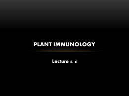 plant immunology lecture 5,6
