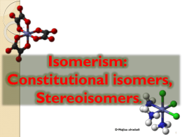 Nomenclature of coordination compounds: IUPAC rules. Isomerism