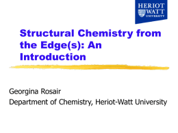 Structural Chemistry from the Edge(s): An Introduction