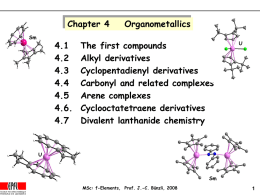A Chapter 4 Organometallics