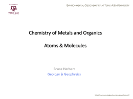 Metal Contaminants - environmentalgeochemistry