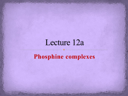 Phosphine complexes