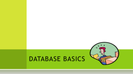 Database Basics - cloudfront.net