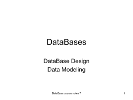 DataBase Design