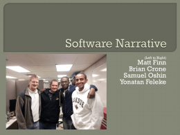Software Narrative - Purdue College of Engineering