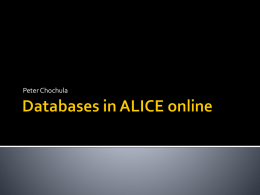 Databases in ALICE DCS