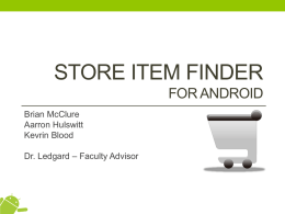 Store Item Finder for Android