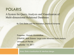 Data Science class presentation: POLARIS
