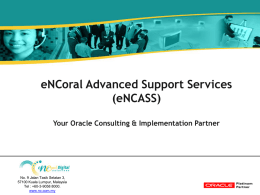 Slide Proposal eNCASS-April - eNCoral Digital Solutions Sdn Bhd
