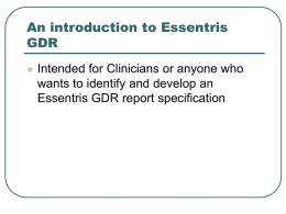 A GDR Introduction for Clinicians