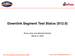 Downlink Segment Status - California Institute of Technology