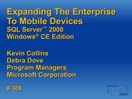 Expanding The Enterprise To Mobile Devices