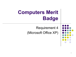 Computers Merit Badge Requirement 4