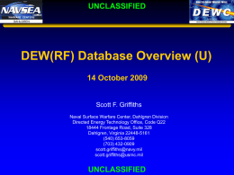 DEW(RF) Database Overview