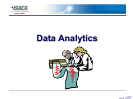 Data Analytics - ISACA Denver Chapter