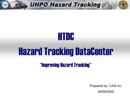 Hazard Tracking DataCenter