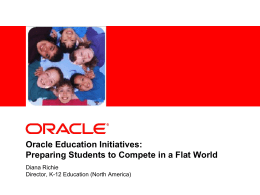 Oracle Education Initiatives - K
