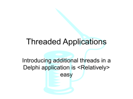 Threaded Applications