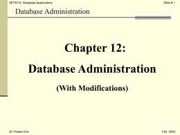 Distributed Databases - University of Texas at El Paso