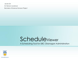 Schedule Viewer - People | UBC's Okanagan campus