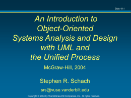 An Introduction to Object-Oriented Systems Analysis and