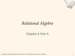 Relational Algebra - LeMoyne