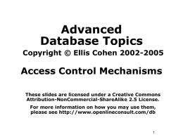 CS 579 Database Systems