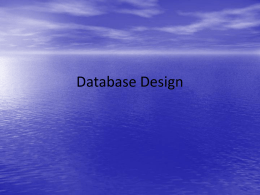 Tables & Database Design Tips