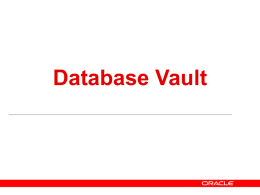 Database Vault