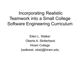 Extending Software Engineering Teamwork Beyond Physical and