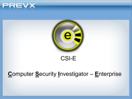Prevx CSI-E Server