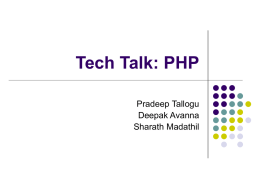 PHP Tech-Talk ()