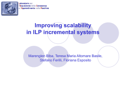 Improving scalability in ILP incremental systems