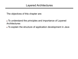 Layered Architectures