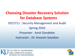 database-disaster-recovery