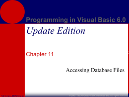 Programming in Visual Basic 6.0 Update Edition