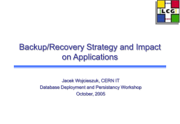 Backup & Recovery strategies at CERN
