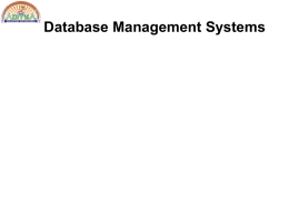 Database Management Systems - Bapatla Engineering College